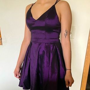 Sequin Hearts ‘Blackberry Purple’ Homecoming/Graduation Dress (Size 9)